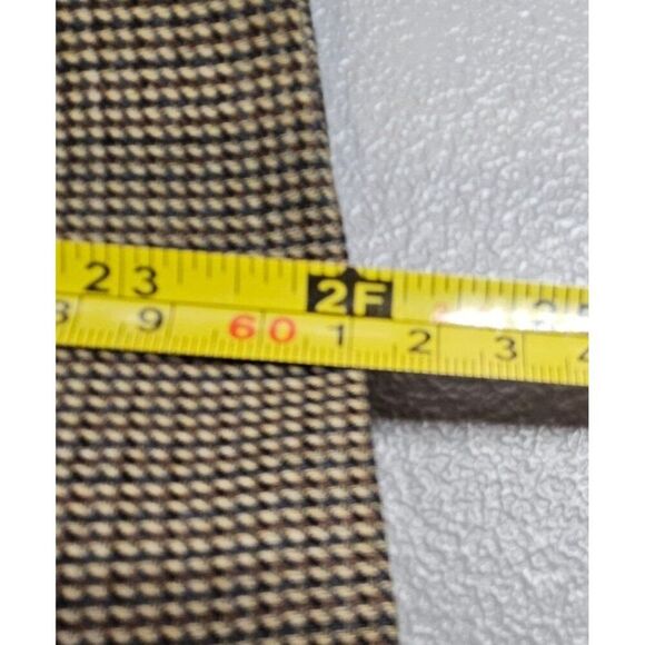 Lauren Ralph Lauren Mens 43L Tan Brown Houndstooth Wool Two Button Blazer - Picture 9 of 12